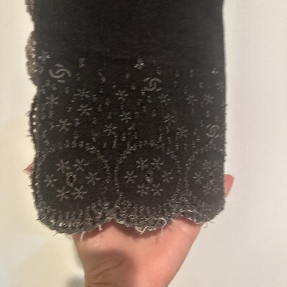 Chanel jeans grey 38 pant logo